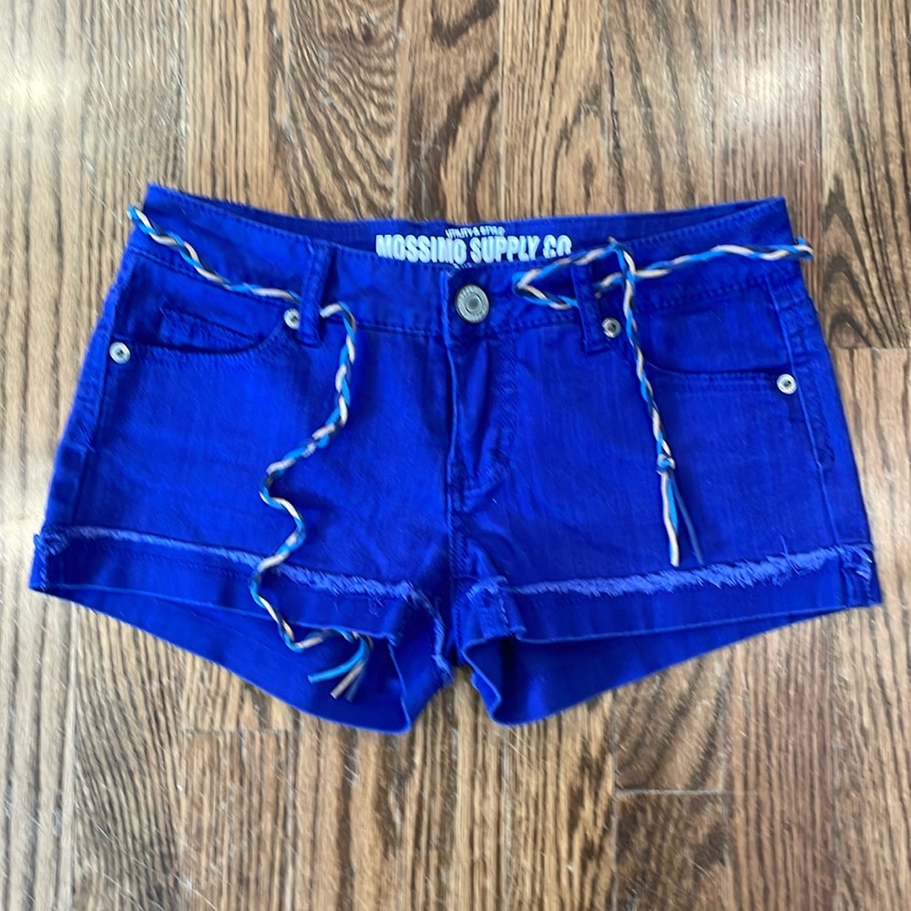 Blue jean shorts